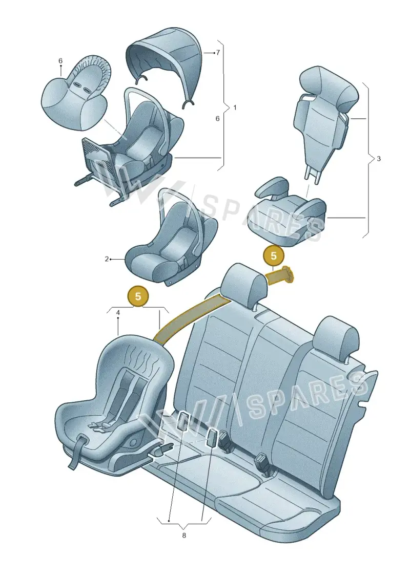 5G0019909D — Volkswagen POLO (2005-) diagram 474019100, position 5