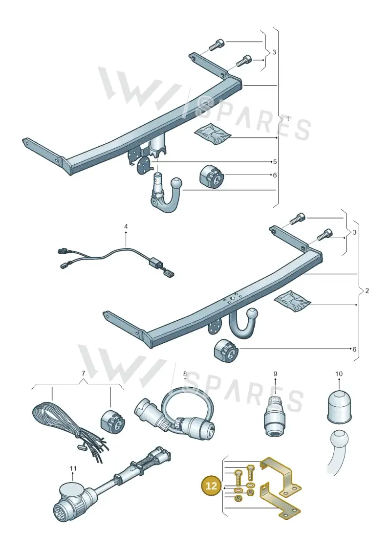 5G0051517 — Volkswagen Golf 2.0 BlueMotion (2019-2024) diagram 827071010, position 12