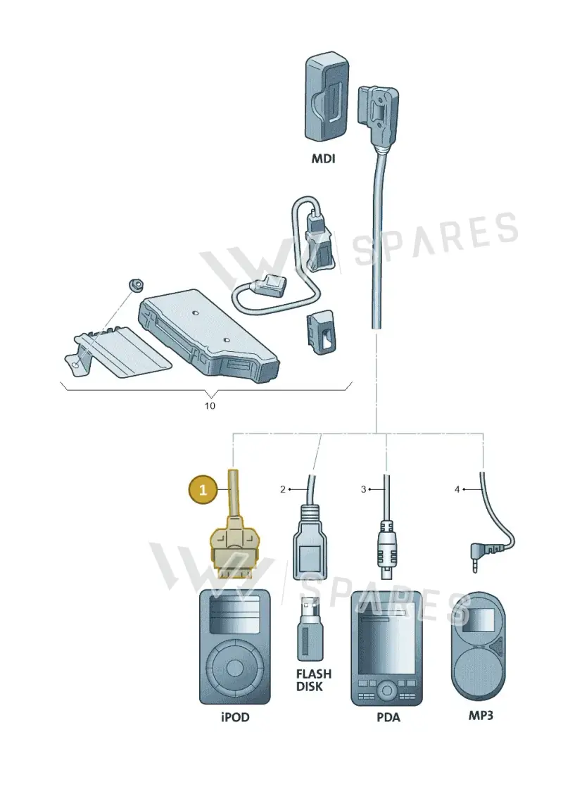 5G0051763E — Volkswagen Golf 1.6 (2015-2019) diagram 632051400, position 1