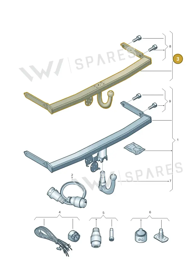 5G0092103D — Volkswagen Golf 1.4 BlueMotion (2012-2017) diagram 475071100, position 3