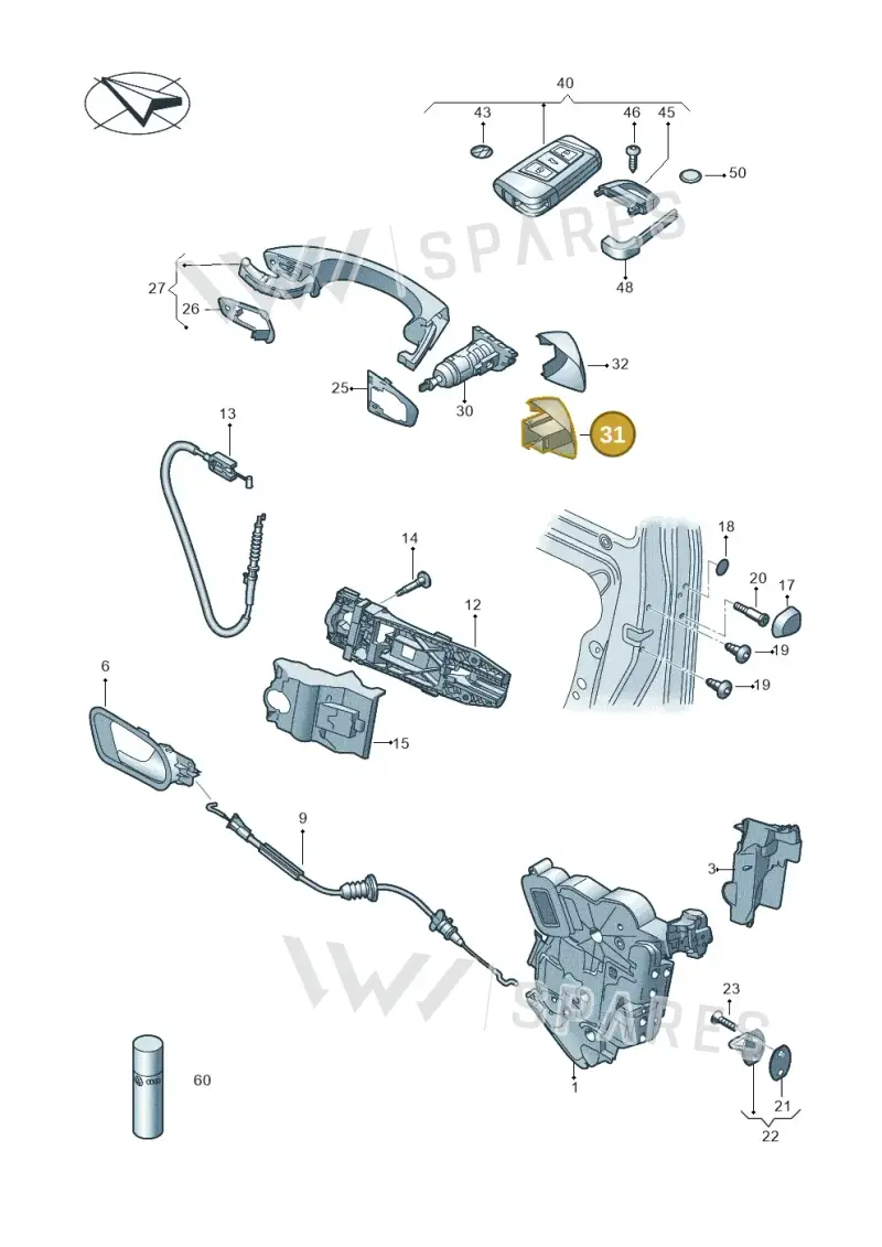 5G0839168E3FZ — Skoda Fabia (2021-) diagram 851837000, position 31