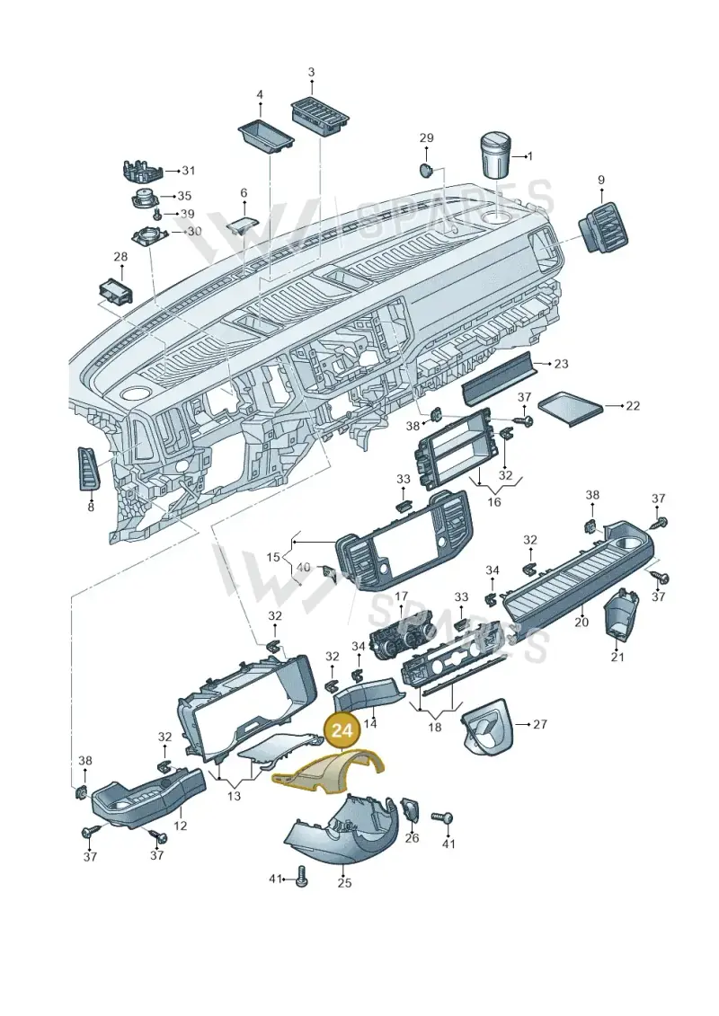 5G0858560A82V — Volkswagen MAN TGE 55 (2016-2021) diagram 806857010, position 24