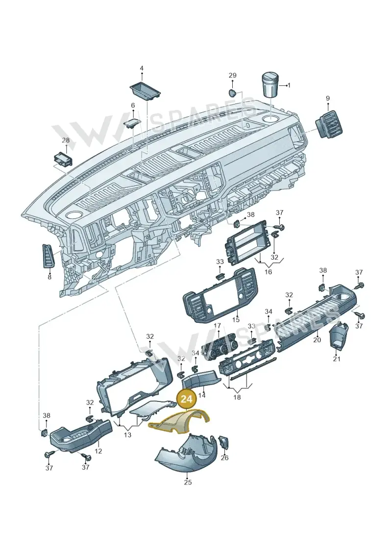 5G0858560A82V — Volkswagen E-Crafter 35 (2018-2024) diagram 599857010, position 24