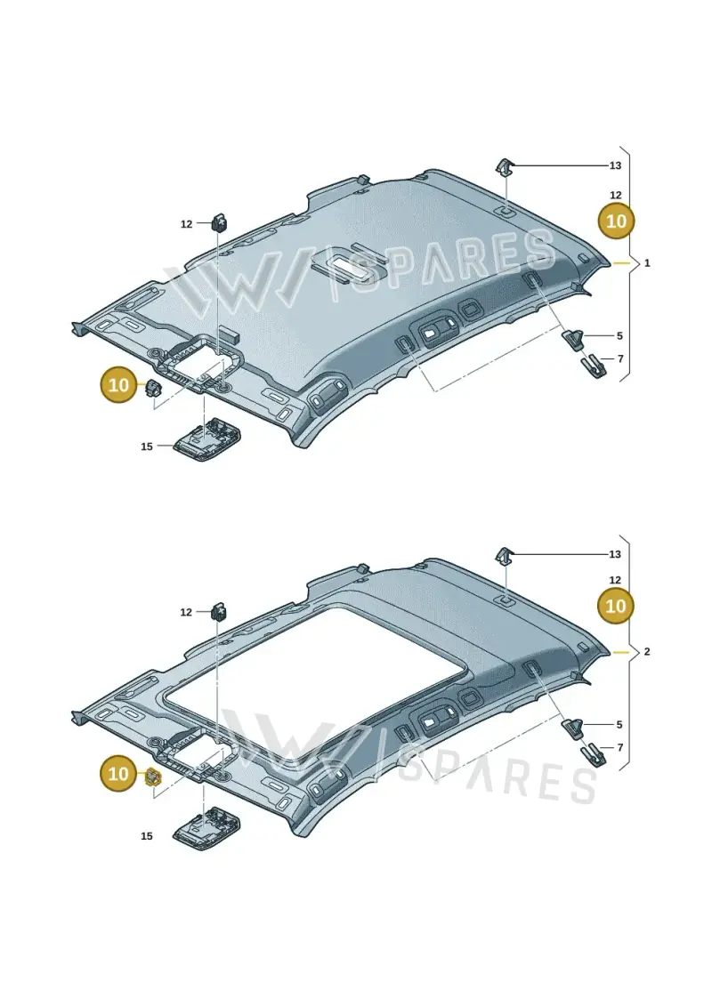 5G0867633 — Volkswagen Passat estate (2023-) diagram 3j0867520, position 10