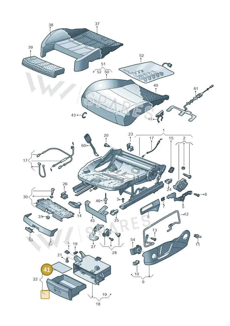 5G0881892 — Volkswagen Golf 2.0 (2016-2020) diagram 746881000, position 41