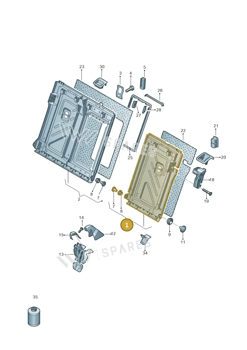 5G0885501GCA9 — Volkswagen E-Golf (2014-2021) diagram 746885700, position 1