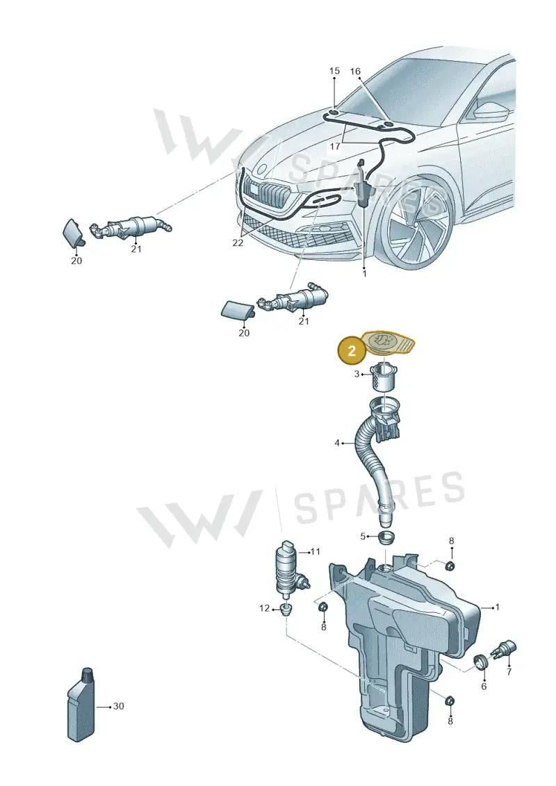 5G0955455 — Skoda Enyaq (2020-2021) diagram 584955010, position 2