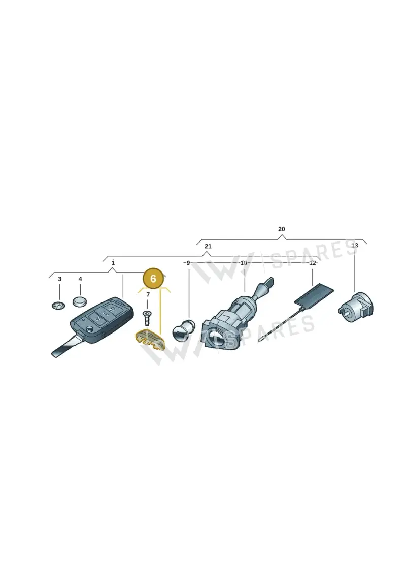 5G0959893K9B9 — Volkswagen T-Roc BlueMotion (2017-2024) diagram 2gk837100, position 6