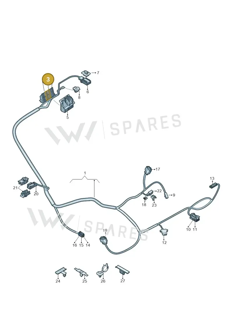 5G0972735A — Audi Q4 Sportback (2021-2025) diagram 89a972499, position 3