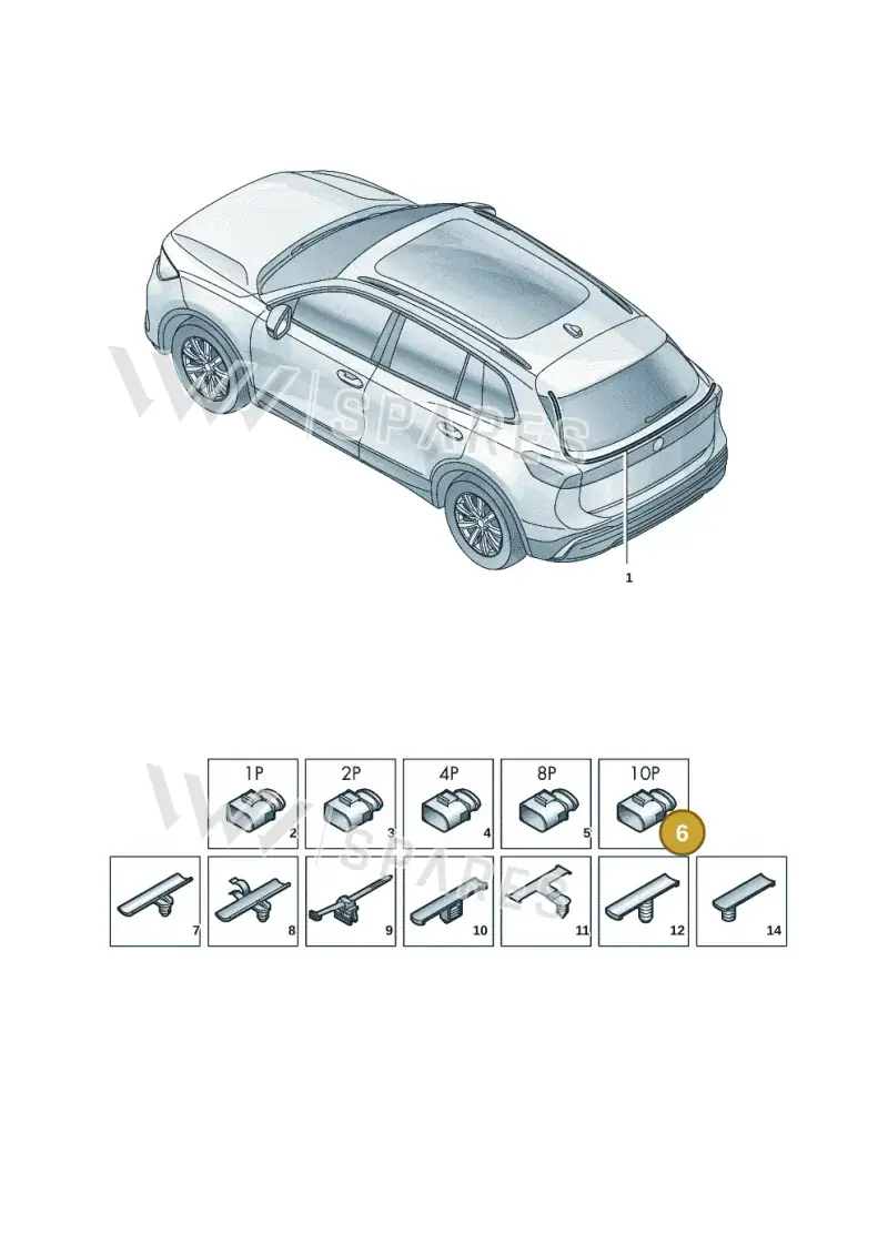 5G0972735A — Skoda Kodiaq (2024-2024) diagram 57x972810, position 6