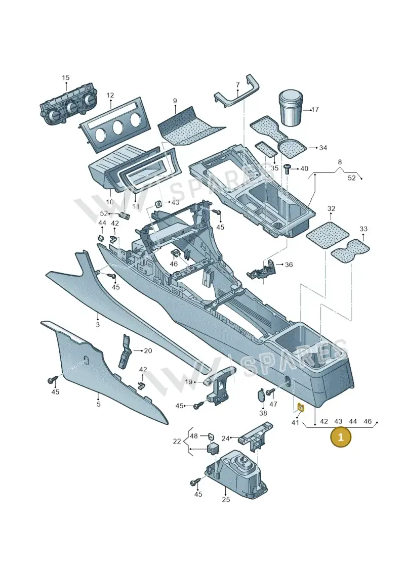 5G2863241BF82V — Volkswagen Golf 2.0 (2016-2020) diagram 746863500, position 1
