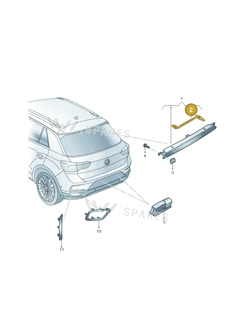 5G6955993 — Volkswagen T-Roc BlueMotion (2017-2024) diagram 813945011, position 2
