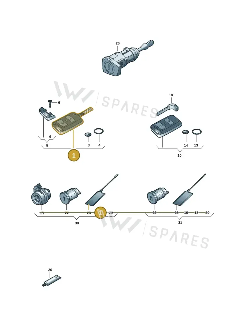 5G6959752BFAIF — Volkswagen Atlas (2016-2023) diagram 3cm837100, position 1