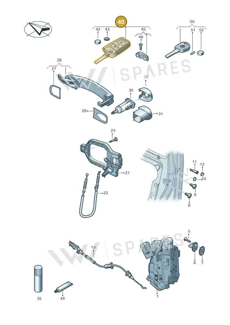 5G6959752BFAIF — Volkswagen MAN TGE 55 (2016-2021) diagram 806837000, position 40