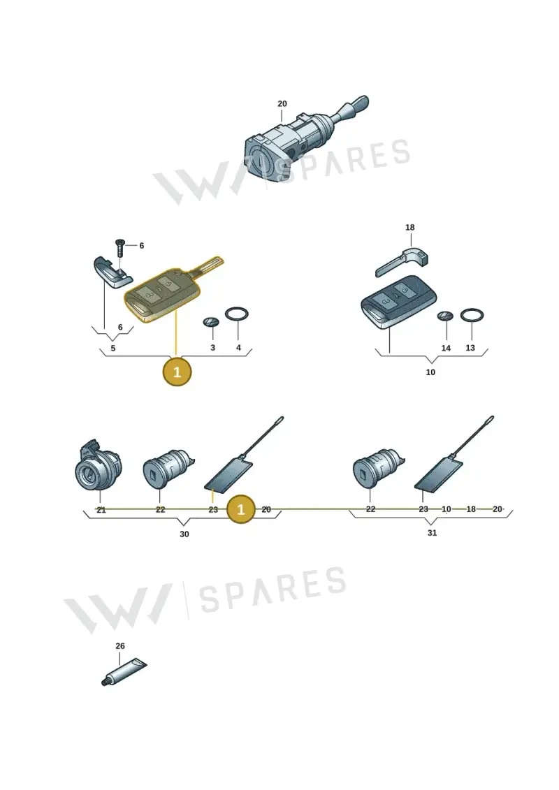 5G6959752CFAIF — Volkswagen Atlas (2016-2023) diagram 3cm837100, position 1