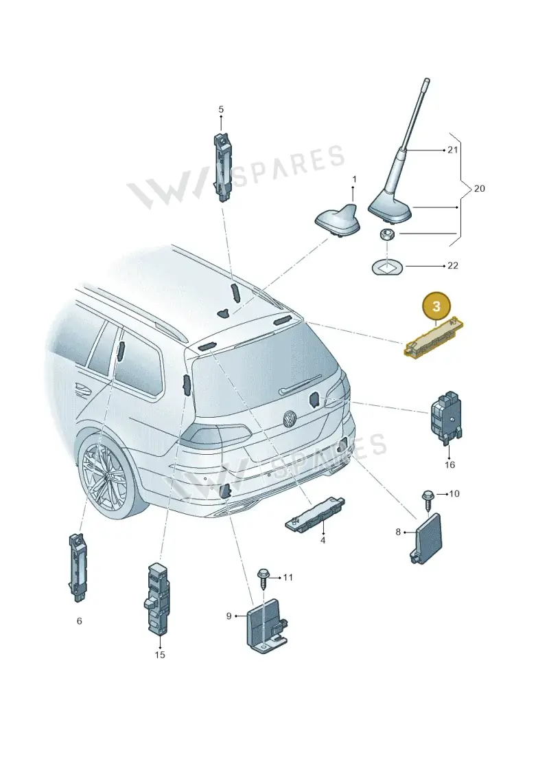 5G9035577G — Volkswagen Golf (2016-2020) diagram 827035250, position 3