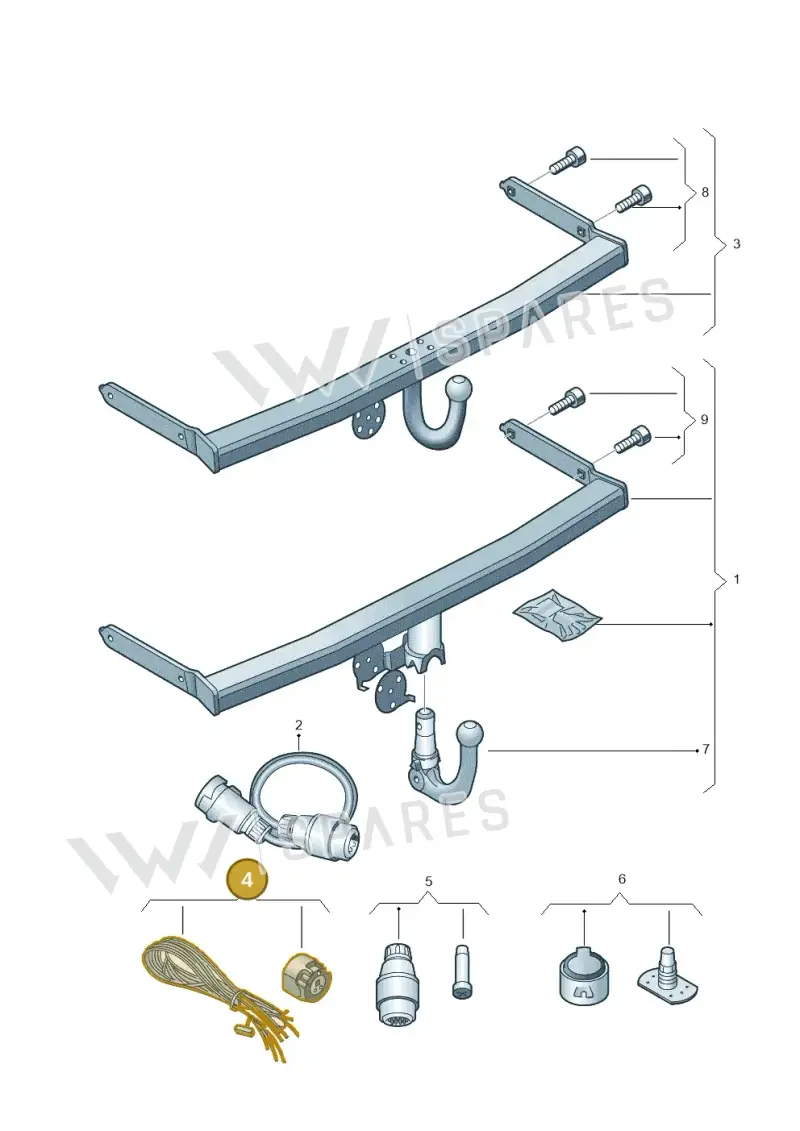5G9055202A — Volkswagen Golf Estate (2013-2017) diagram 475071100, position 4
