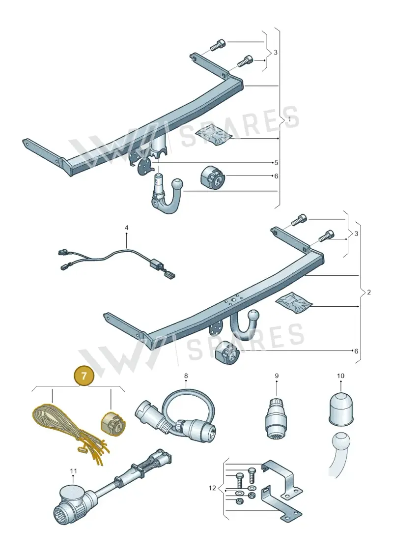 5G9055202A — Volkswagen Golf (2016-2020) diagram 827071010, position 7