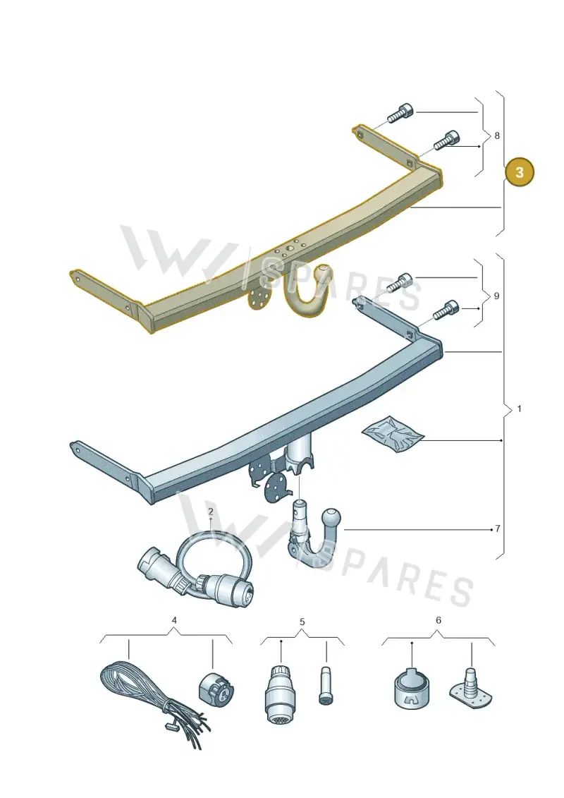 5G9092103A — Volkswagen Golf Estate (2013-2017) diagram 475071100, position 3