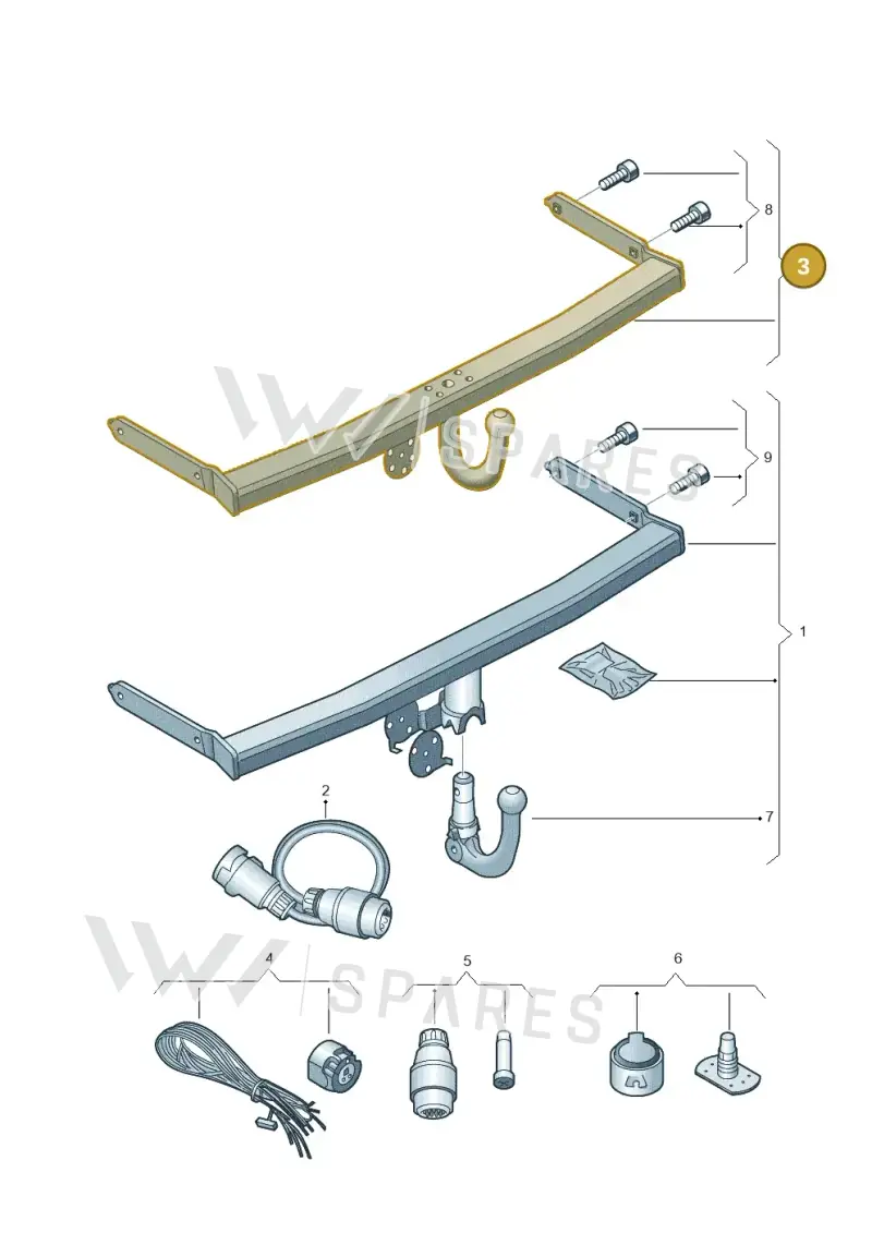 5G9092103D — Volkswagen Golf Estate (2013-2017) diagram 475071100, position 3