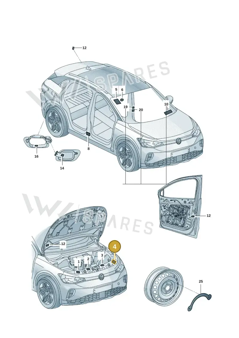 5GE010001C — Volkswagen ID.3 (2021-) diagram 11d010000, position 4