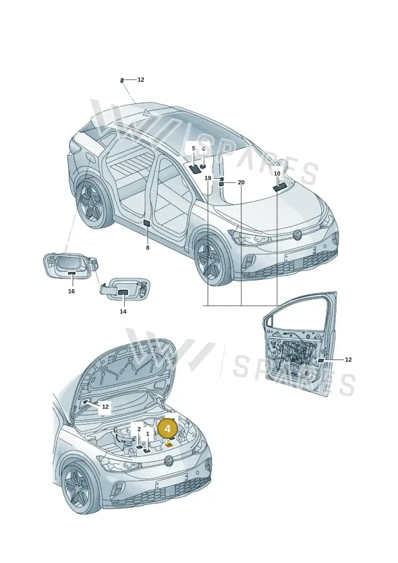 5GE010001C — Volkswagen ID.6 X (2021-) diagram 12d010000, position 4