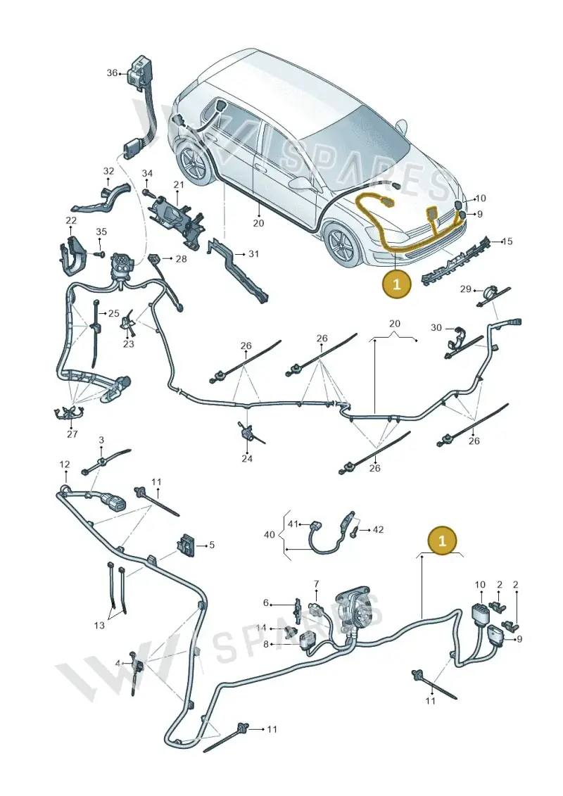 5GE971509AE — Volkswagen e-Golf (2014-2021) diagram 774971080, position 1