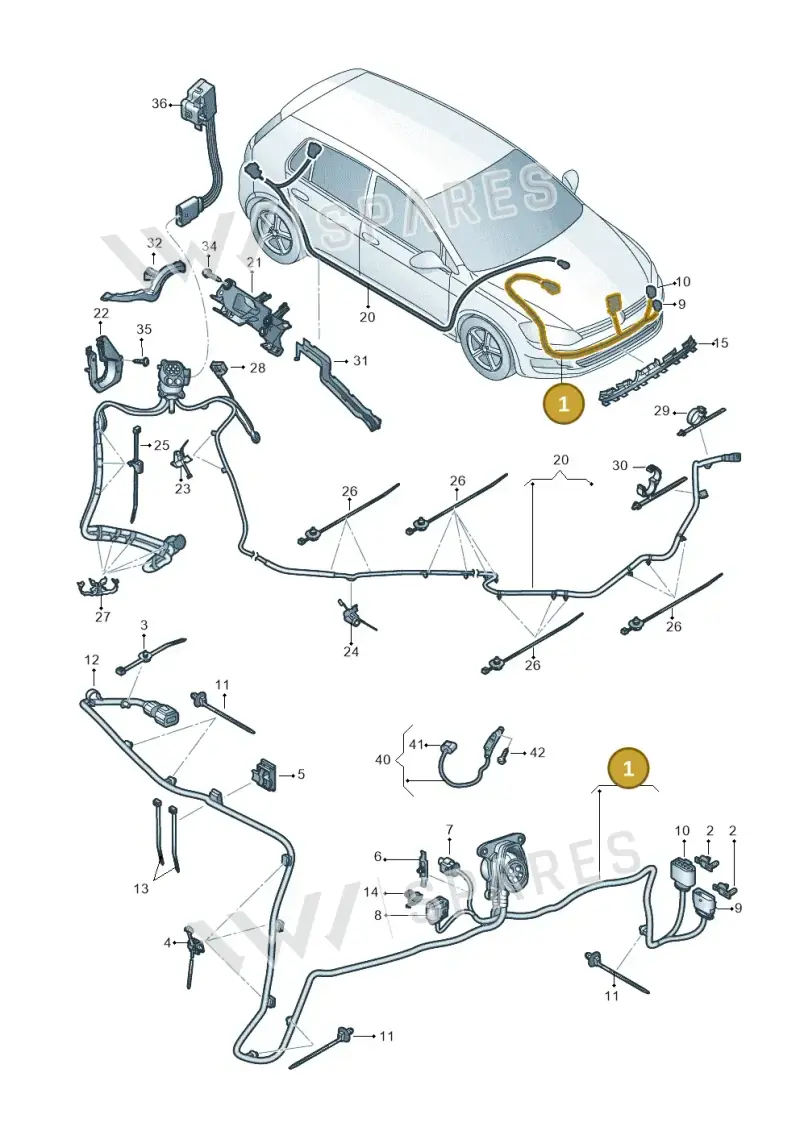 5GE971509C — Volkswagen e-Golf (2014-2021) diagram 774971080, position 1
