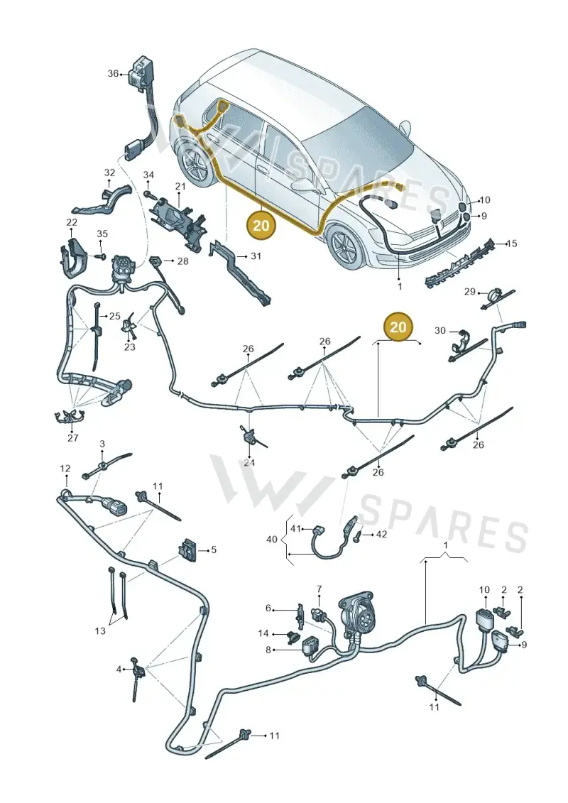 5GE971568B — Volkswagen e-Golf (2014-2021) diagram 774971080, position 20