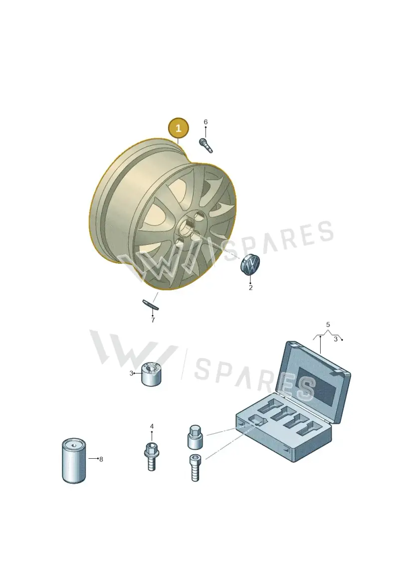5GM601025EFZZ — Volkswagen Jetta 1.4 (2017-2024) diagram 730601500, position 1
