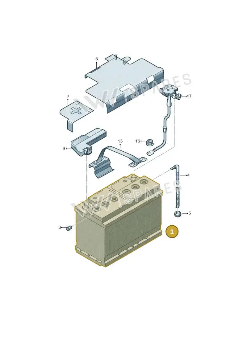 5GM915105AC — Audi Q5 (2016-2025) diagram 896915000, position 1