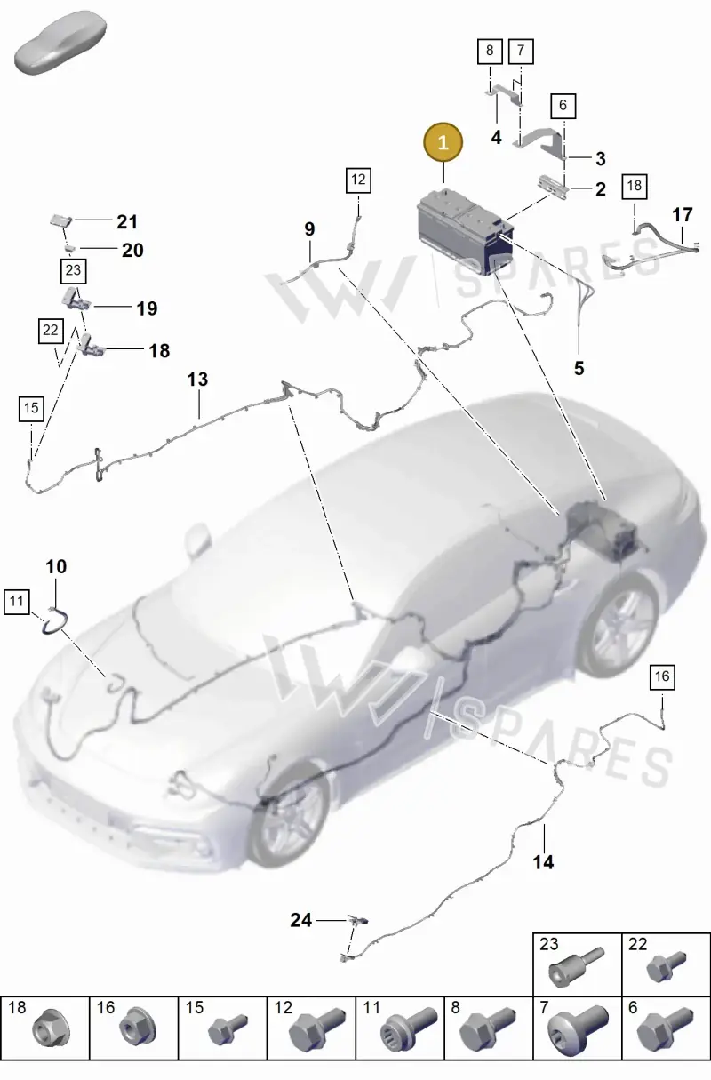 5GM915105AC — Porsche Panamera (2023-) diagram p62902300, position 1