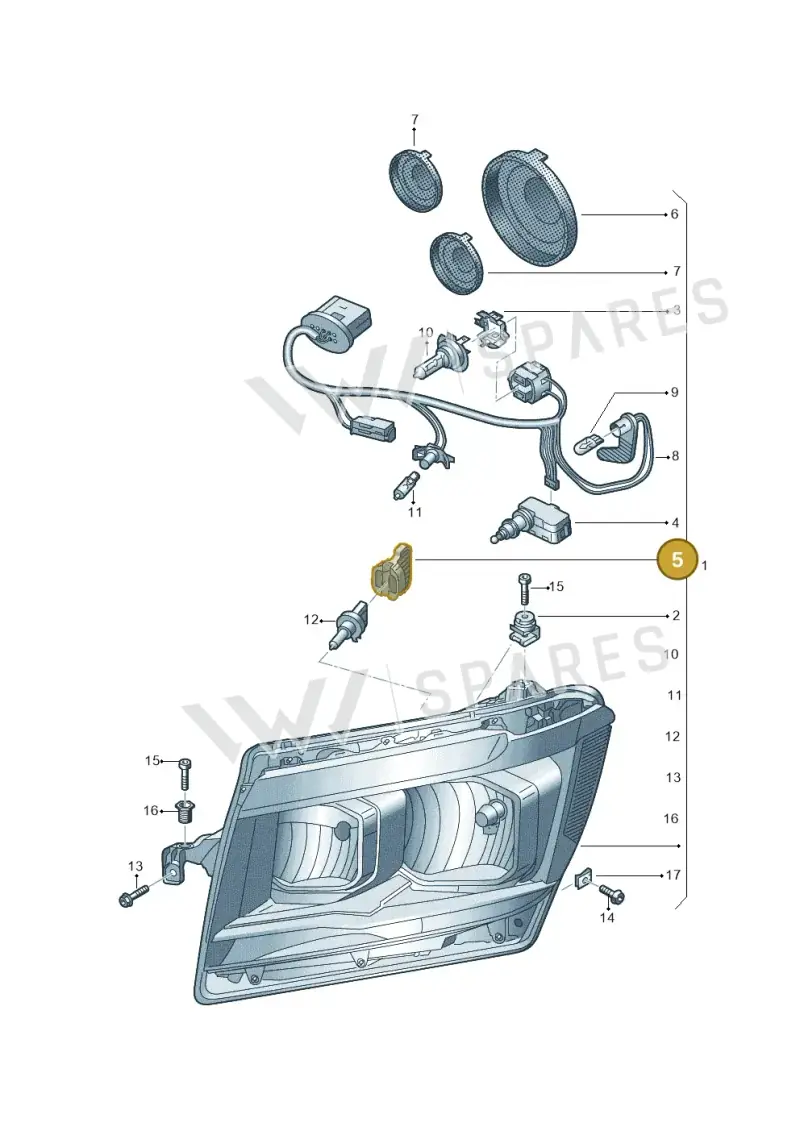 5GM941319 — Volkswagen MAN TGE 55 (2016-2021) diagram 806941000, position 5