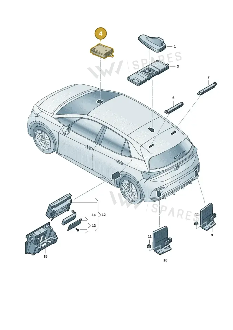 5H0035510 — SEAT CUPRA Born (2021-) diagram 10s035010, position 4