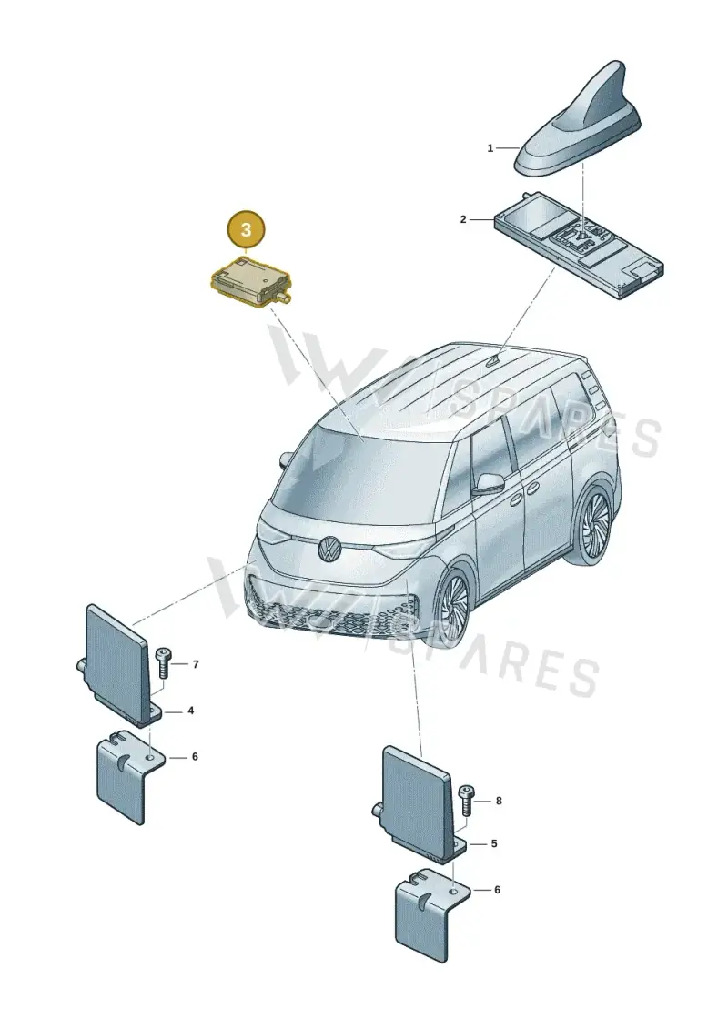 5H0035510 — Volkswagen ID. Buzz (2022-2025) diagram 15a035200, position 3