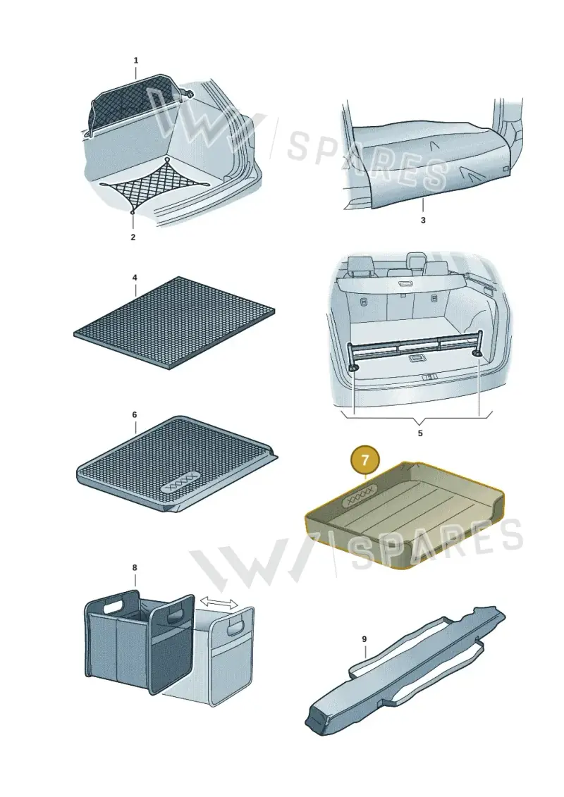 5H0061162 — Volkswagen Golf 2.0 BlueMotion (2019-2024) diagram 827061016, position 7