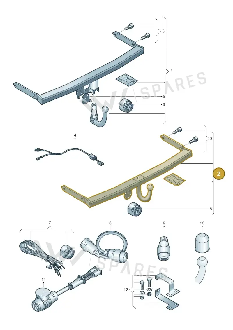 5H0092136 — Volkswagen Golf (2019-2025) diagram 827071010, position 2