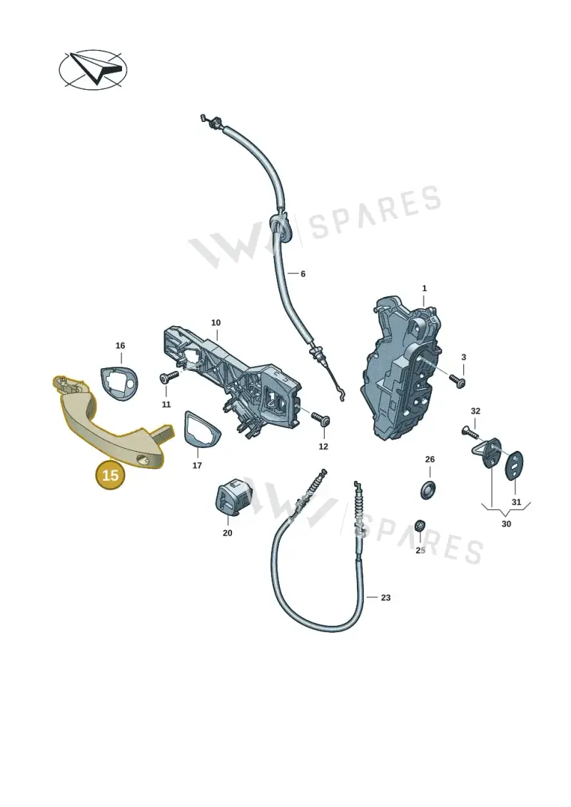 5H0837206EGRU — Volkswagen ID.Buzz (2022-) diagram 2ka837000, position 15