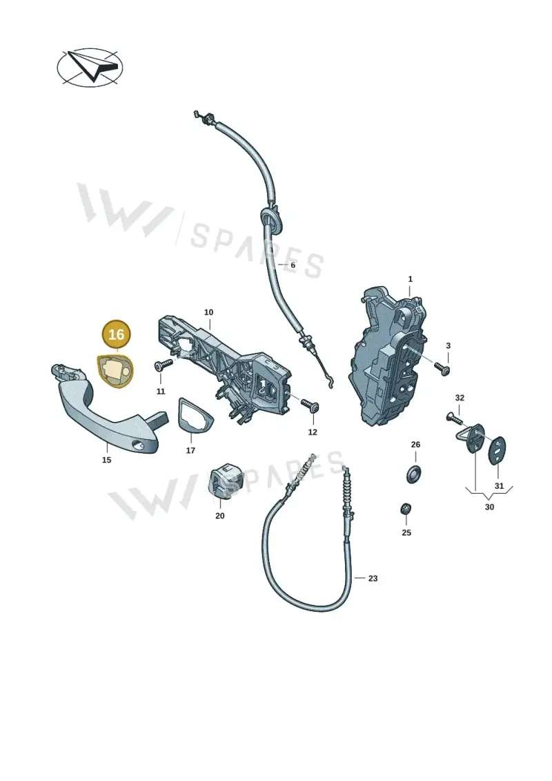 5H0837210A — Volkswagen ID.Buzz (2022-) diagram 2ka837000, position 16