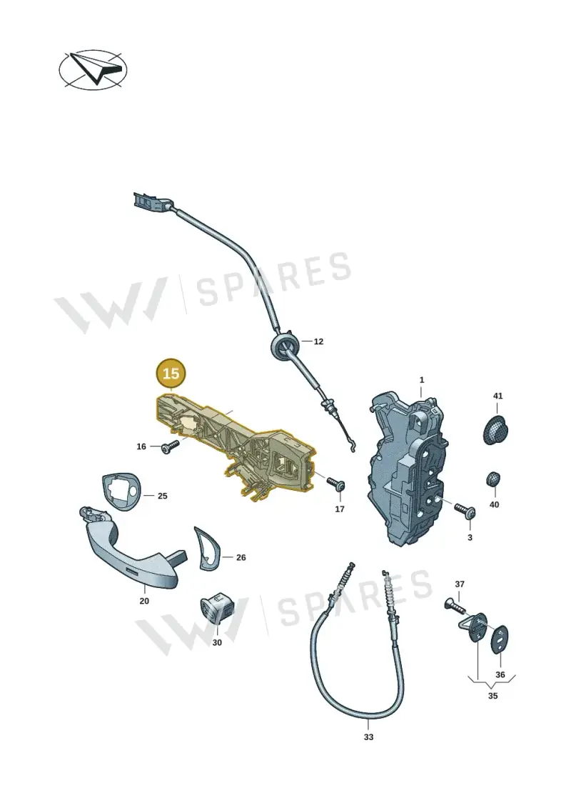 5H0837885C — Volkswagen Passat estate (2023-) diagram 3j0837000, position 15