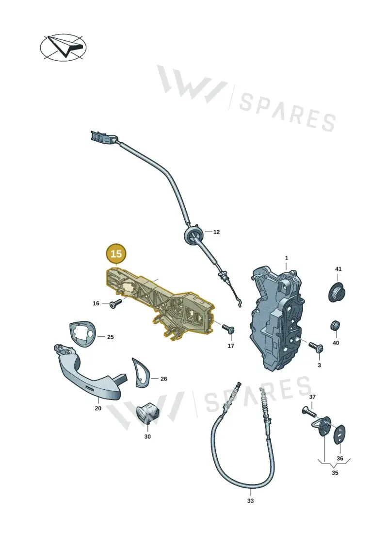 5H0837886C — Volkswagen Passat estate (2023-) diagram 3j0837000, position 15