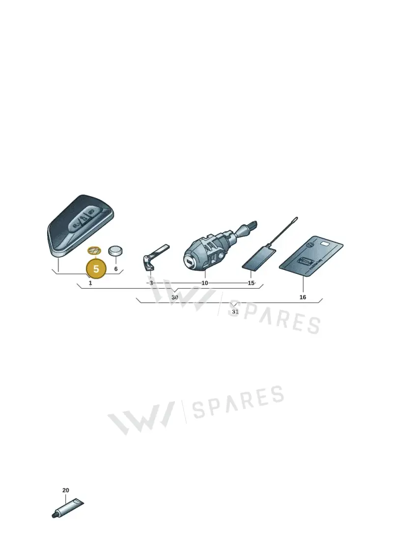 5H0837891FOD — Volkswagen Passat estate (2023-) diagram 5h0837100, position 5