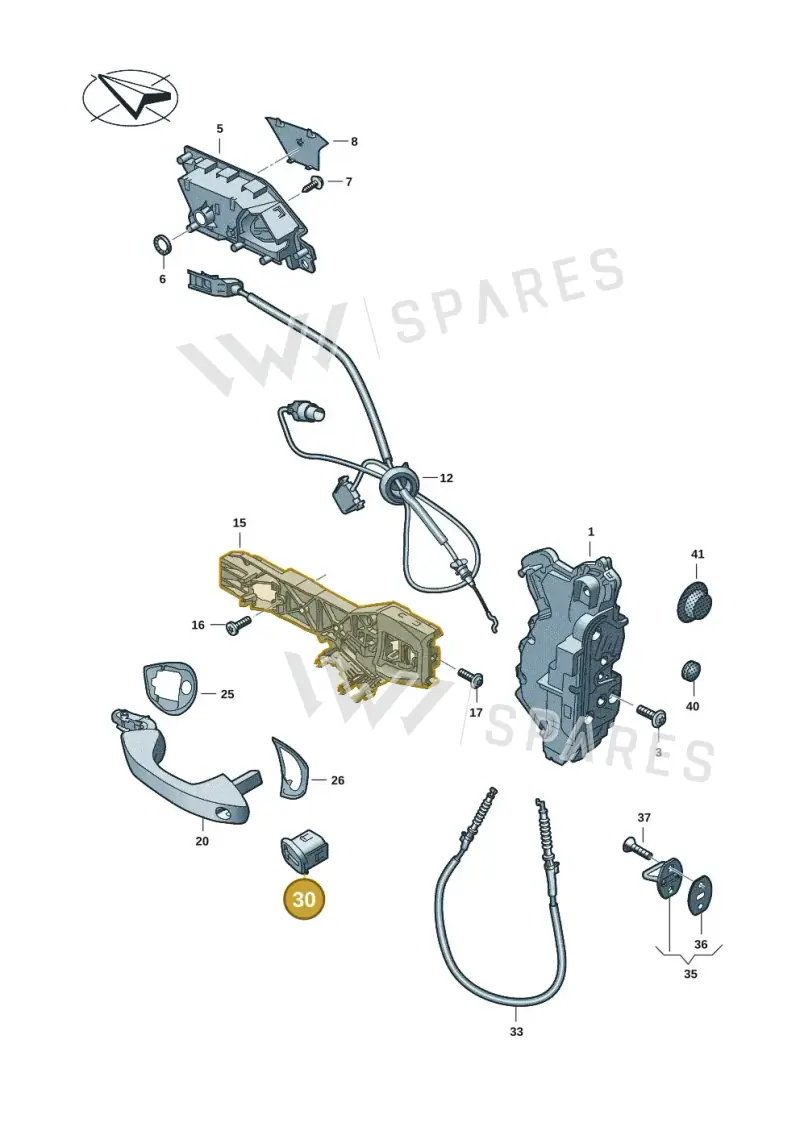 5H0839168 — Volkswagen Multivan (2021-) diagram 5h0837000, position 30