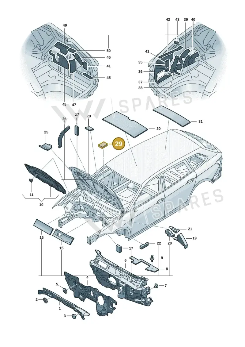 5H0864220D — Volkswagen Passat estate (2023-) diagram 3j0863200, position 29