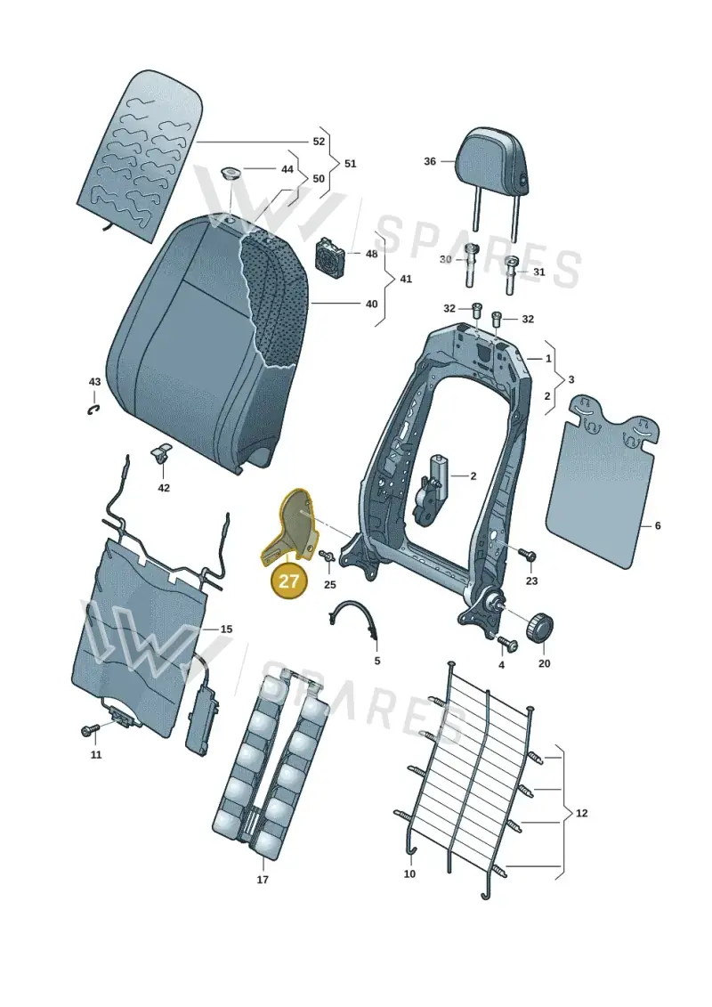 5H0881480A4PK — Volkswagen ID.7 Limousine Pro (2023-) diagram 14b881200, position 27