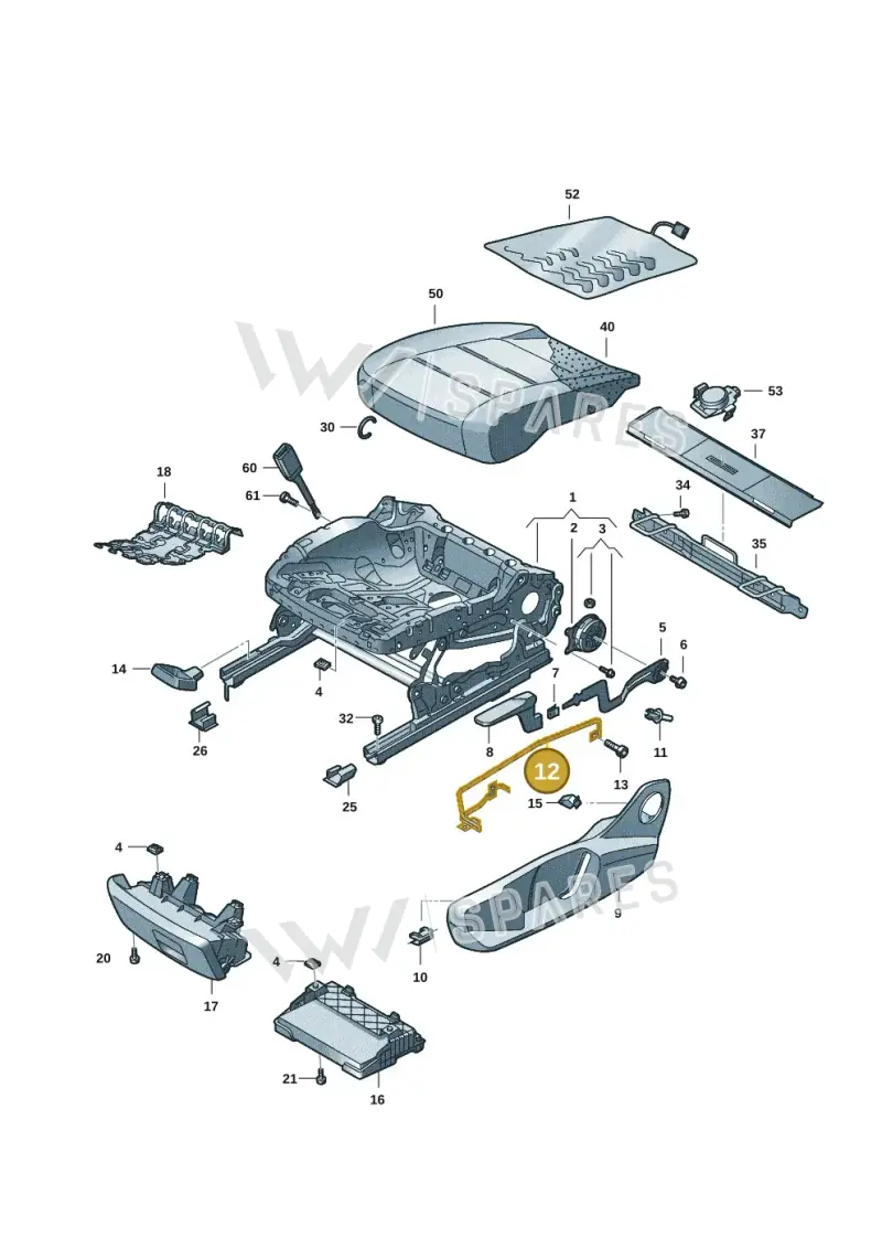 5H0881559 — Volkswagen Taigo (2021-2024) diagram 837881001, position 12