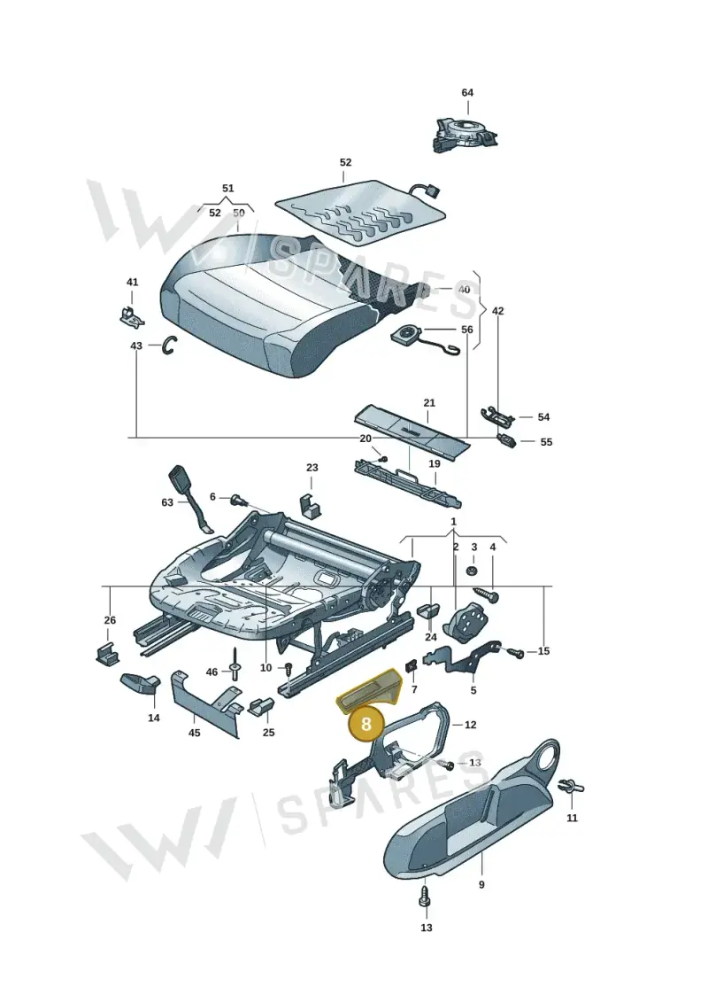 5H08822524PK — Volkswagen ID.7 Limousine Pro (2023-) diagram 5h0881000, position 8