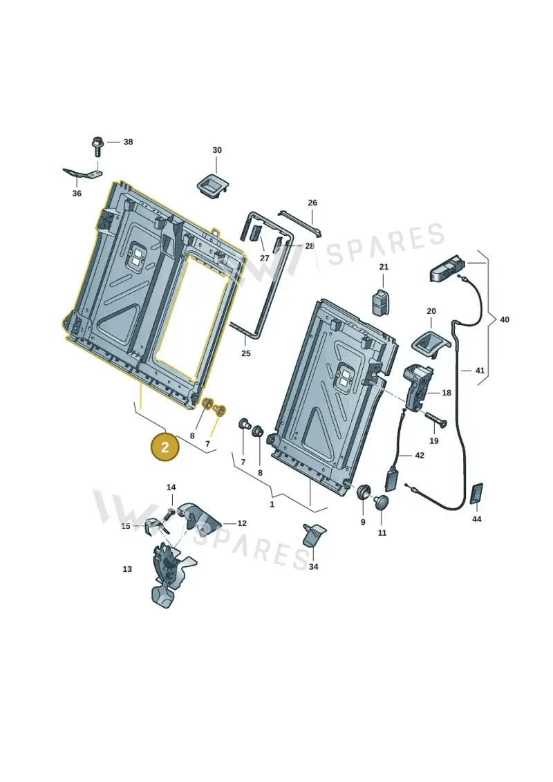 5H0885502DCA9 — Volkswagen ID.7 Limousine Pro (2023-) diagram 14b885070, position 2