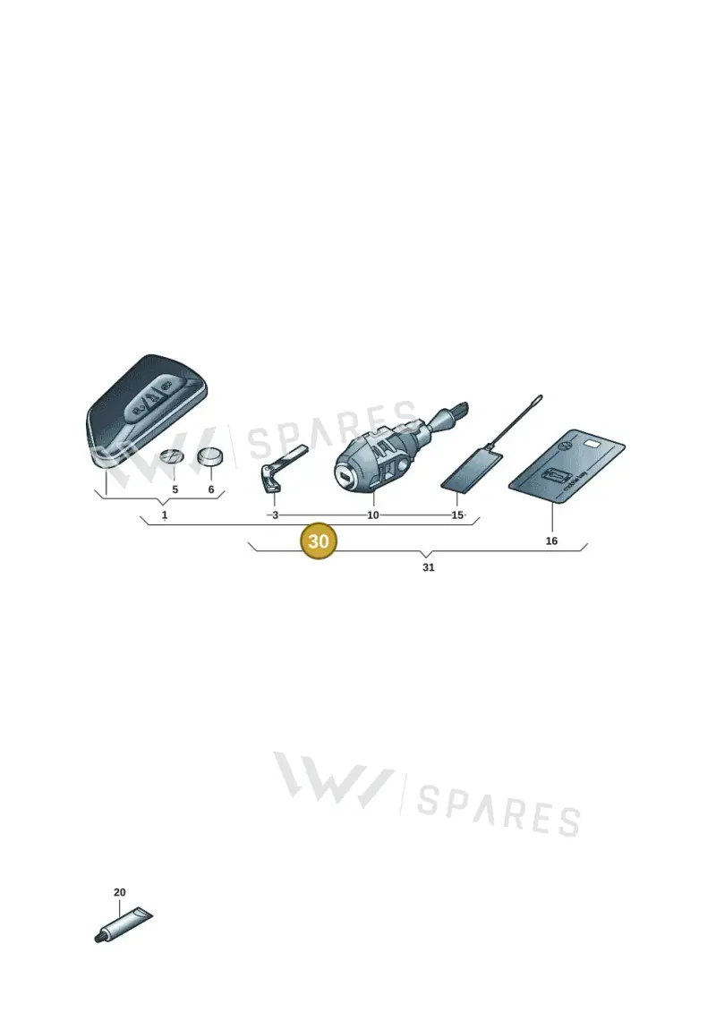 5H0898374APAIF — Volkswagen Golf 2.0 BlueMotion (2019-2024) diagram 5h0837100, position 30