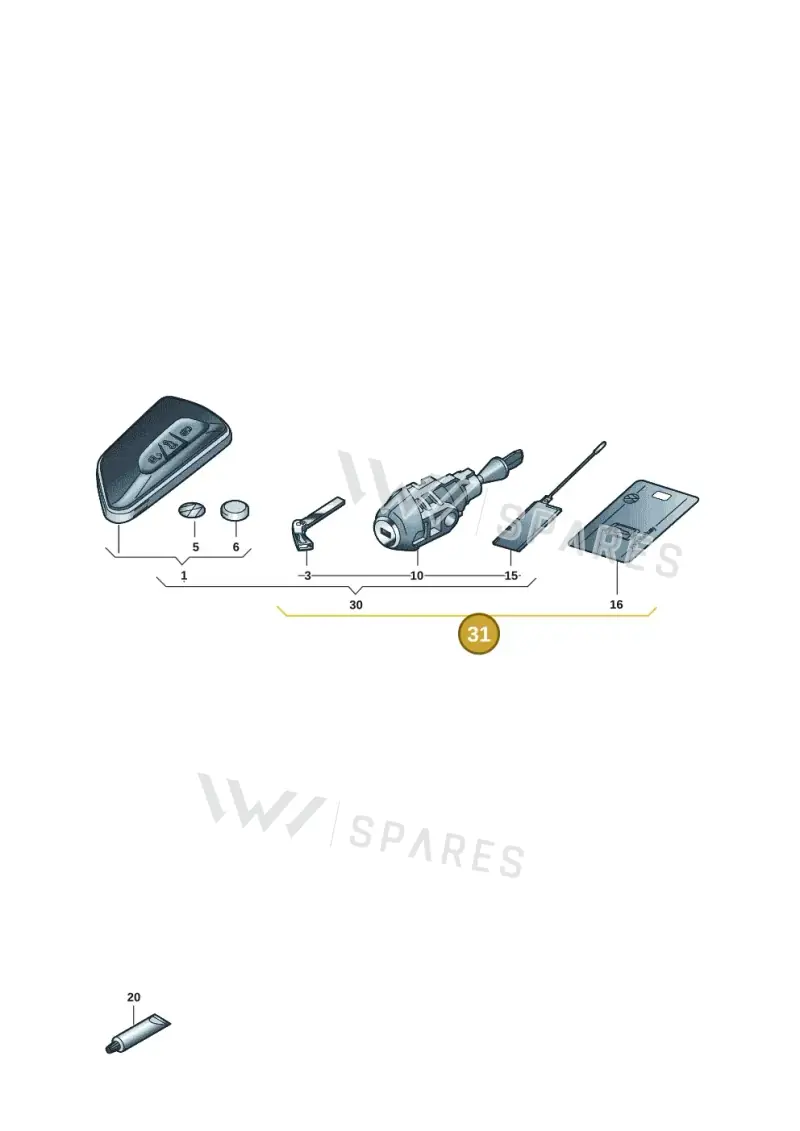5H0898374BBAIF — Volkswagen Golf 2.0 BlueMotion (2019-2024) diagram 5h0837100, position 31